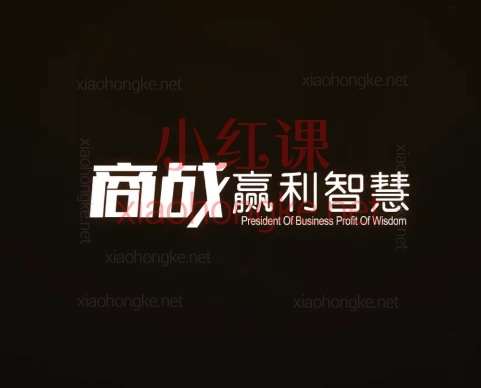 商战赢利智慧光盘线上课程,30节课打通财富增长闭环
