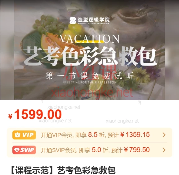 油画侠【课程示范】艺考色彩急救包