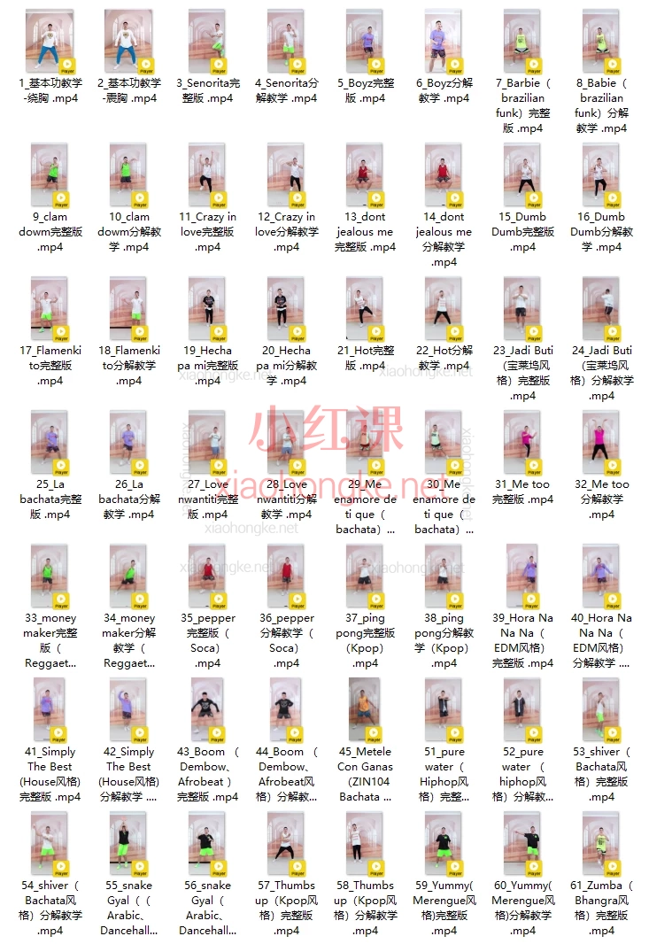 大潘快乐尊巴：必学80首尊巴成品舞分解提升课程