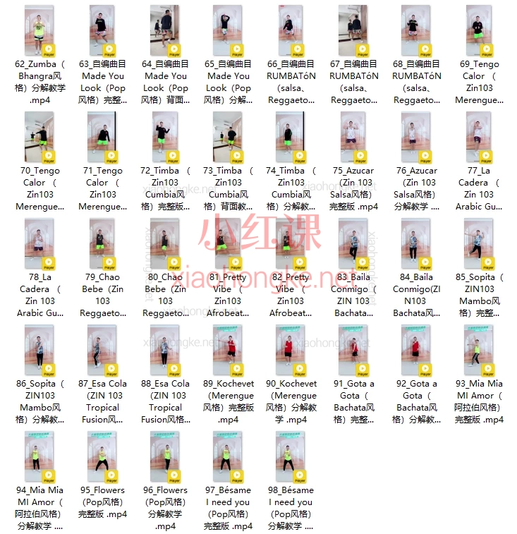 大潘快乐尊巴：必学80首尊巴成品舞分解提升课程
