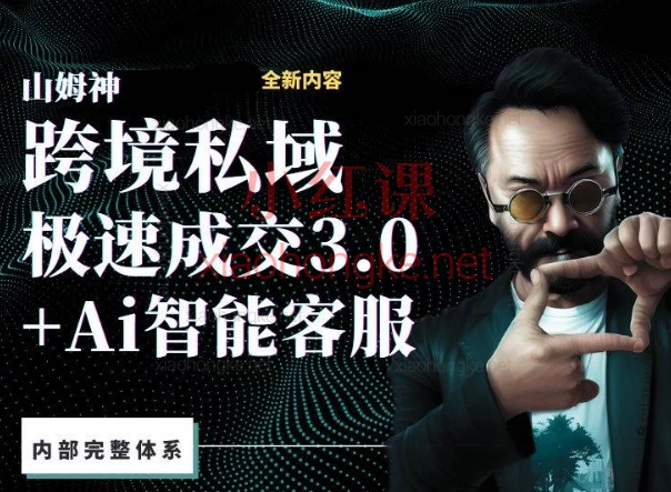 山姆神sam跨境私域3.0线上+AI智能客服高级课