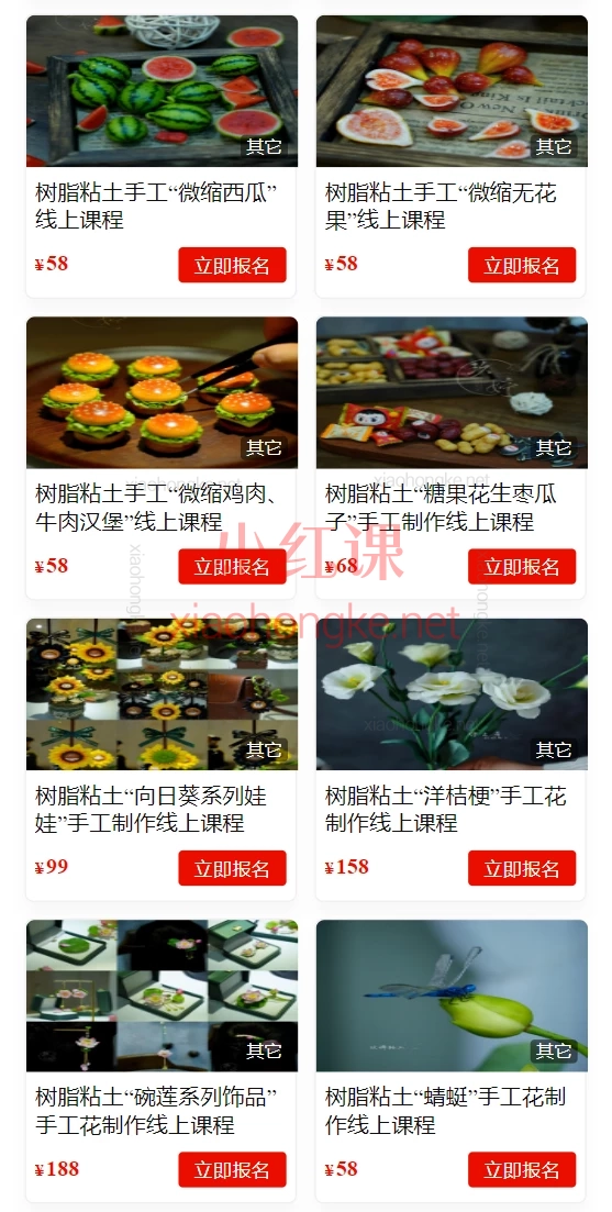 树脂粘土手工“花卉合集”线上课程🔥 400+课时手把手教你捏出50+种绝美仿真花 | 玖婷花意堂