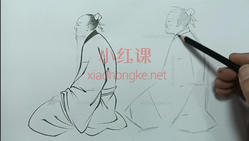 耿老师传统人物画课程,把手教你画出古典韵味十足的仕女、高仕、观音罗汉!🧚♀️
