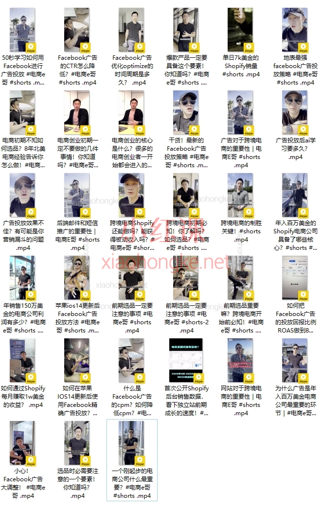 电商E哥团队Jessica:电商推广核心技巧(Facebook广告+Shopify选品从0到盈利)