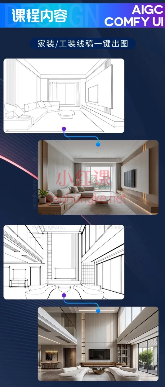 AI室内设计SD智能绘图【comfyui零基础到效果图工作流】