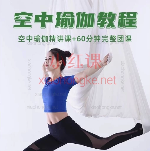梵林瑜伽:空中瑜伽教程_空中瑜伽精讲课+完整团课,63节精讲开肩美背💃拉伸塑形超全教程