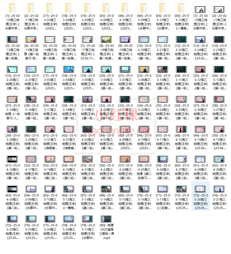 王宇高三地理同步课-2024春季+2025年秋季,高考冲刺神器!