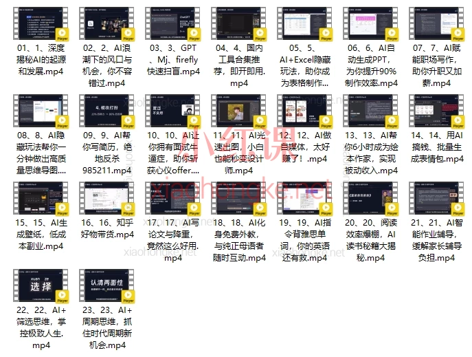 AI闪电入门课，用AI帮你成为超级效率达人！解锁22+职场逆袭&amp;副业变现神技！