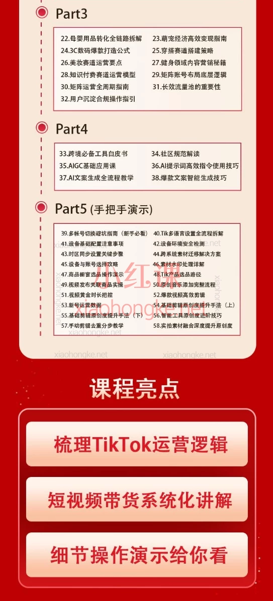 2025海鸥跨境(全套)TikTok短视频实操课0-1带货,58节跨境运营+深度原创+变现全攻略