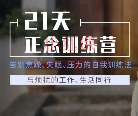 贾坤21天正念训练营告别焦躁、失眠、压力的自我训练法✨拯救你的心力交瘁