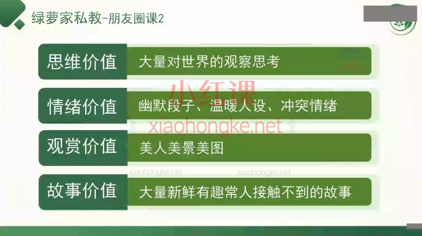绿萝家私域创富年度私教,从0开始开启私域赚钱持续增长之旅