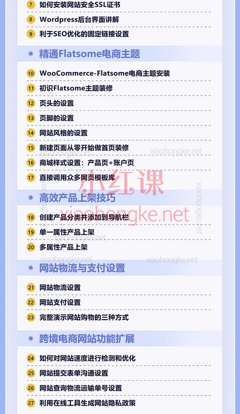 跨境电商建站WordPress+Google SEO优化，50+课时手把手建站·排名飙升💻