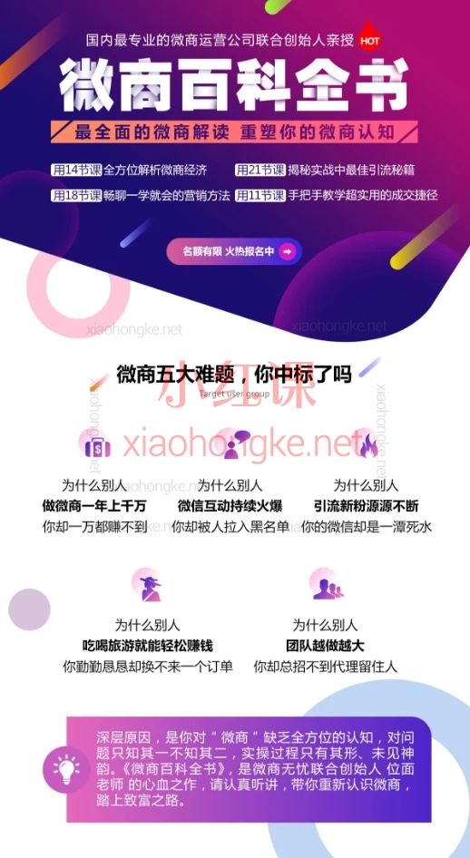 体面老师：微商百科全书，从0到月入过万！新手逆袭必备64节神课！🔥