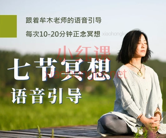 牟木老师 七节冥想语音引导,每次10~20分钟正念冥想