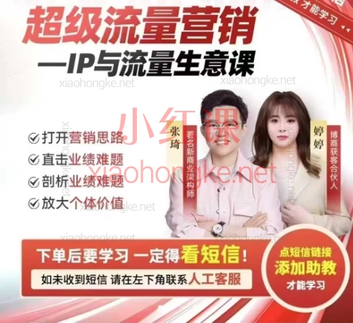 2025张琦超级流量营销课IP+AI搞定生意
