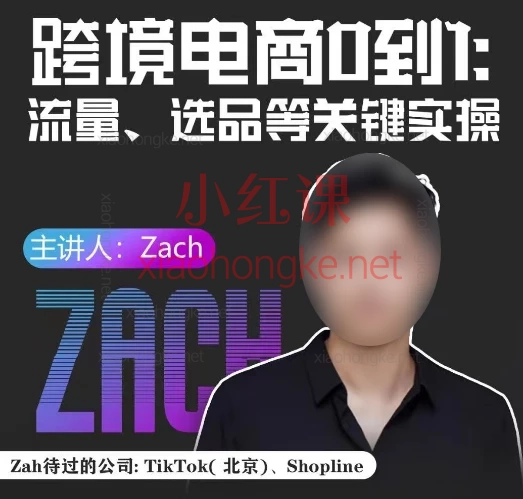 Zach跨境电商0到1:海外流量、独立站、选品、支付实操