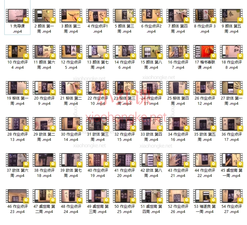 🔥【52节!楷书大师课】零基础→真功夫,楷书名家颜柳欧虞褚一网打尽!