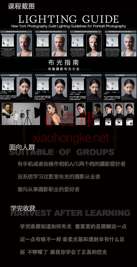 刘成肖像摄影布光大全甄选课，人像摄影布光，真不是往脸上怼个灯那么简单！🌟