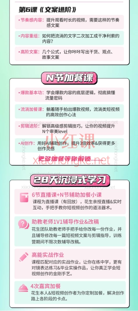 2025花生的书桌-短视频实战营,从0到1手把手教你成为吸睛短视频创作者!(从定位到剪辑)