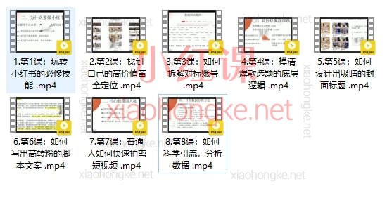 徐柒七21天小红书涨粉变现营，从0-1打造能赚钱的账号0粉也能涨📈轻松变现💰