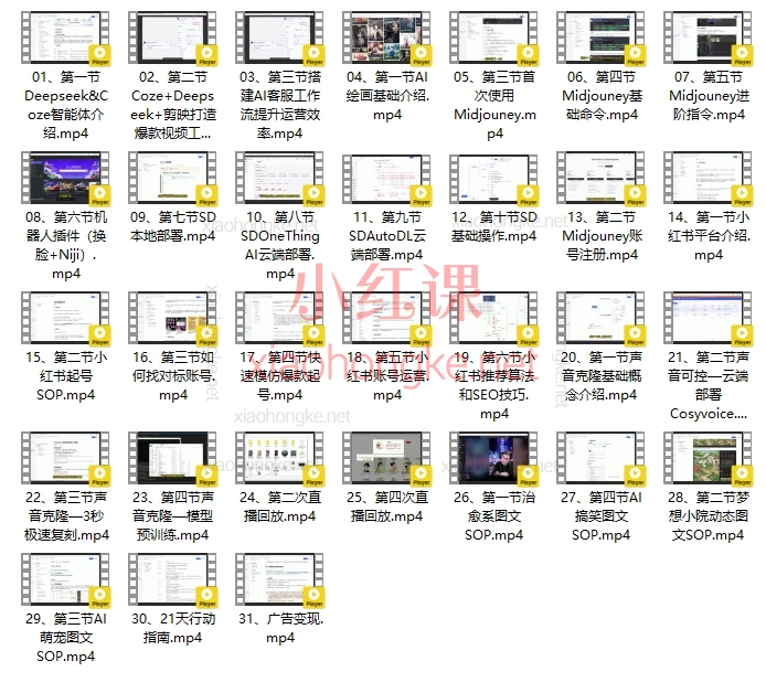 AI+DeepSeek绘画实战营,小红书商业变现全流程