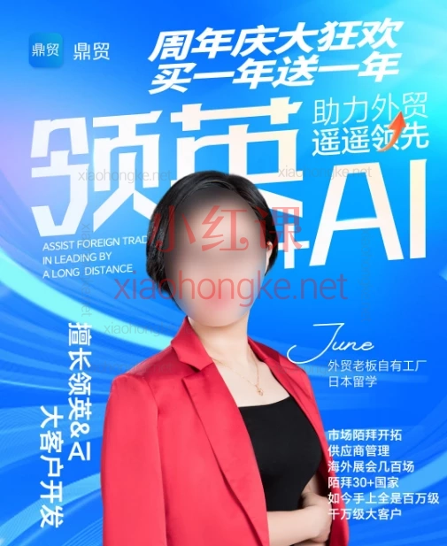 鼎贸领英+AI助力外贸遥遥领先!外贸人必学141课!业绩破亿秘籍🔥