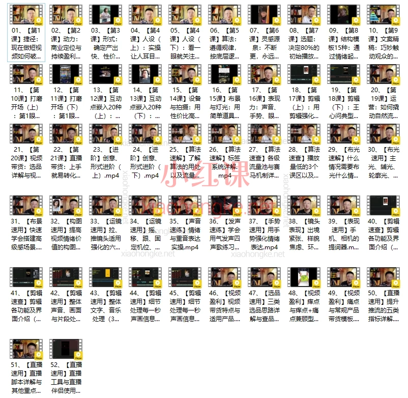 王心问短视频破局实操营，短视频小白→爆款创作者🔥52课破局实操营​（2025新版）​