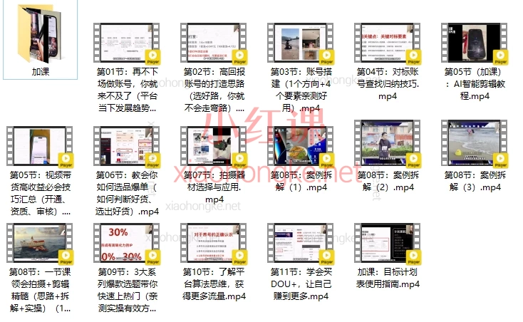 大姐姐INKO：自然流电商快速起号+素人IP课程