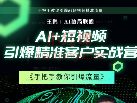 王鹏AI破局联盟|Ai短视频获客实战营