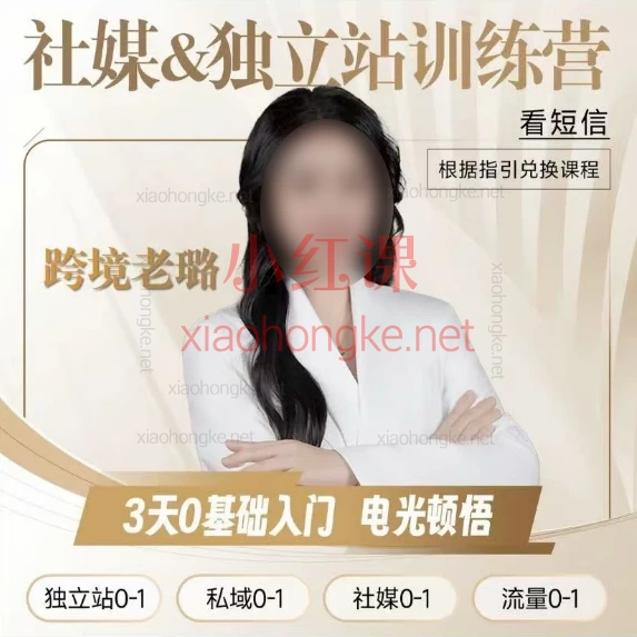2025跨境老璐：跑通【独立站0-1】独立站电光顿悟训练营