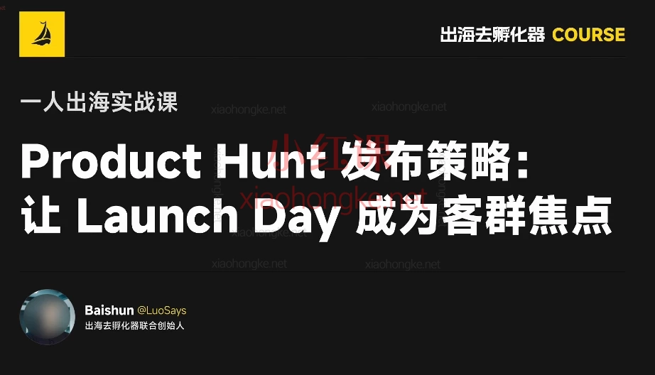 出海去孵化器会员课🔥《AI时代,一人公司全球创富指南》🔥