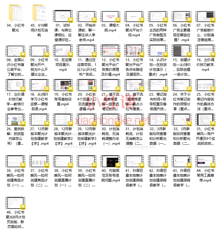 一觉智投李老师小红书运营投流实战课,全网最真实、零基础速成小红书运营&投放·精华课!