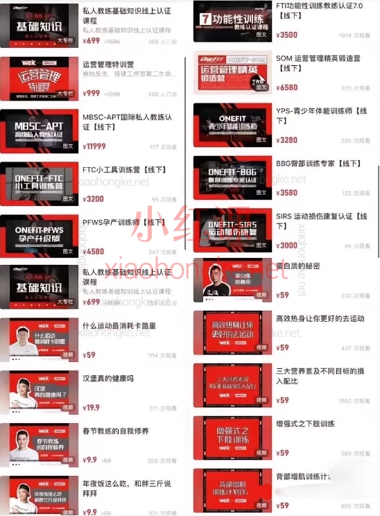 🔥ONEFIT私人教练认证课程合集|从零到专业,一站式解锁高含金量认证!