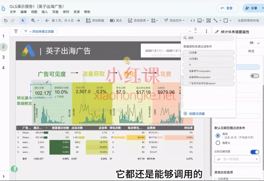 2025英子出海广告·Google Looker Studio让你的数据会说话!📊