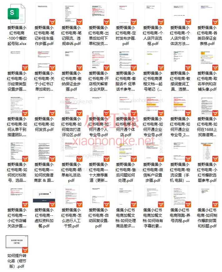 2025爱野佩佩小红书电商实战课，超全实操课！搞钱必看💪