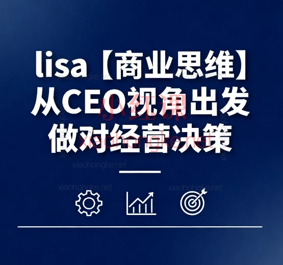 lisa【商业思维】从CEO视角出发做对经营决策