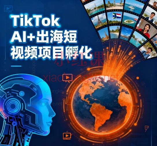 TikTok AI+出海短视频项目孵化|AI剪辑+选品策略+流量变现全攻略