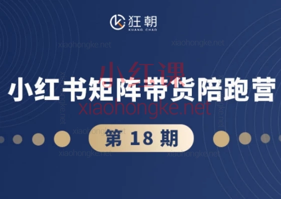 盗坤第18期|小红书矩阵带货陪跑营,从0到1教你成为赚钱的店铺主理人