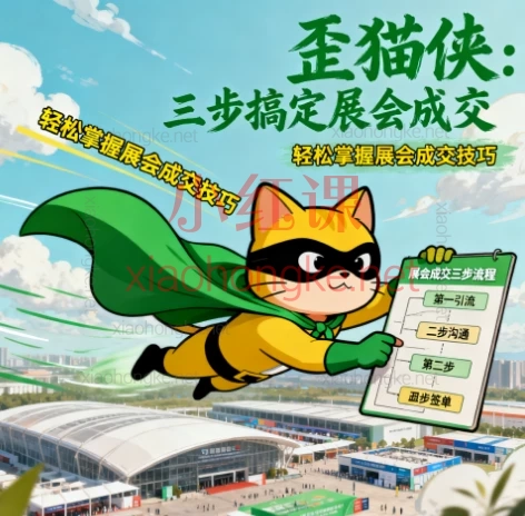 🔥展会人必看！三步搞定展会成交，客户追着你跑！｜歪猫侠课程全解读