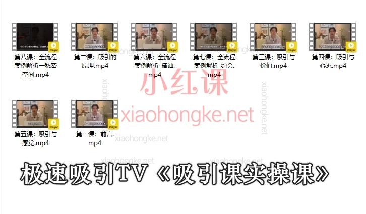 2025极速吸引TV课程Elon6套情感课程|从搭讪到私密关系全流程掌握|小白逆袭高段位玩家!