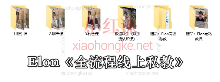 2025极速吸引TV课程Elon6套情感课程|从搭讪到私密关系全流程掌握|小白逆袭高段位玩家!