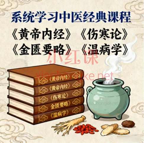 🔥《黄帝内经》+《伤寒论》经典课程|40天系统入门到进阶,小白也能学懂中医精髓!