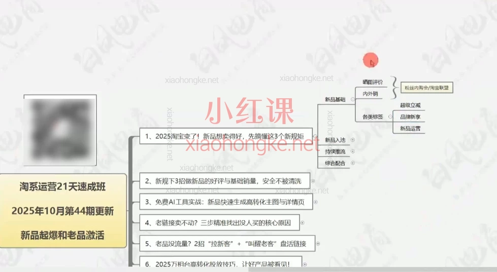 🔍 2025淘宝运营人必看!白凤电商:淘宝新品起爆与老品激活实战课(第44期)全链路实操!