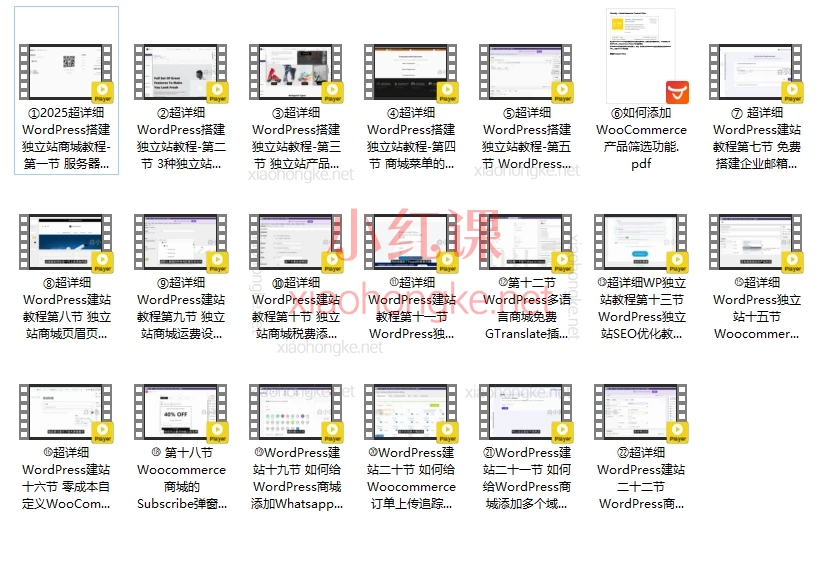 🔥【2025超完整版】WordPress英文独立站商城搭建全攻略|零基础到精通·20节实战课程💻
