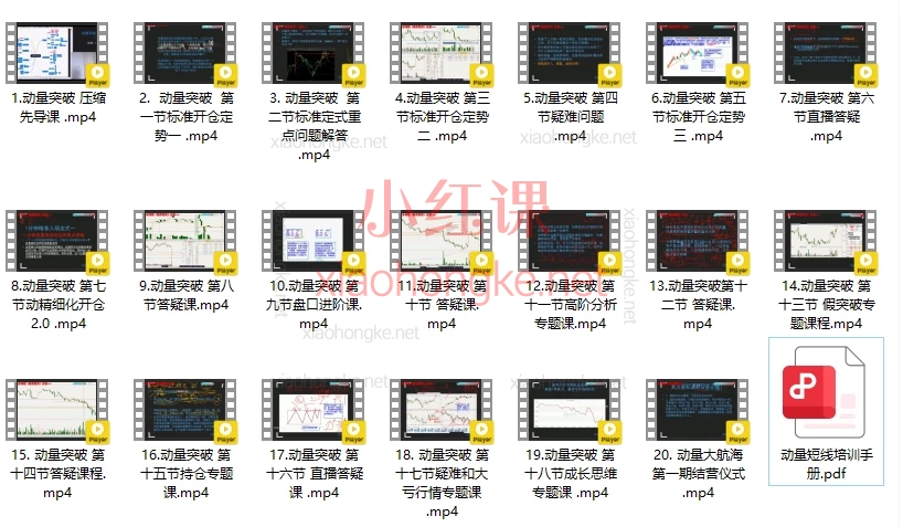 🌟【保帅大航海｜动量突破交易系统】20节精华课+手册｜从小白到短线高手的进阶之路！