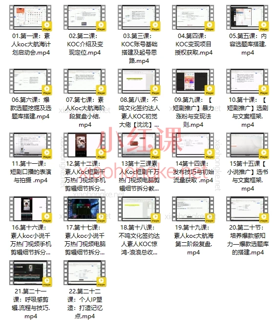 🚢超萌素人KOC大航海计划全课程揭秘，小说/短剧推广从0到1实现变现突破！