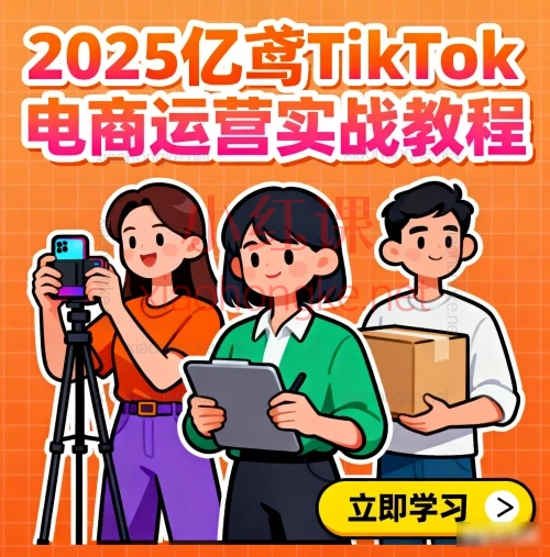 2025亿鸢TikTok跨境电商实操课：从0到1精通TK小店运营与爆单攻略
