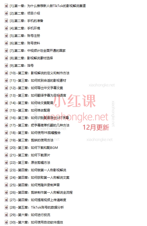 2025盗坤第19期TIKTOK影视解说陪跑营，30课从0到1变现全攻略🎬