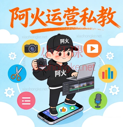 🌟0基础也能做博主!阿火运营私教:拍摄+剪辑+运营,一站式掌握短视频全流程📱
