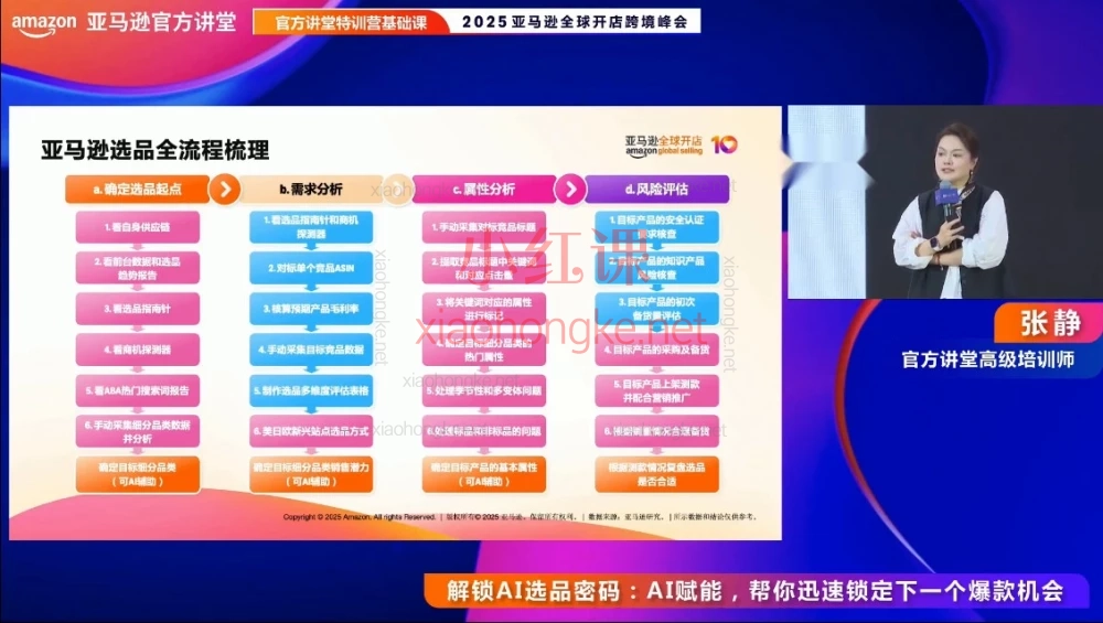 🔥2025亚马逊杭州峰会基础+进阶全覆盖，附全套工具+视频，新手到高手一本通！💻
